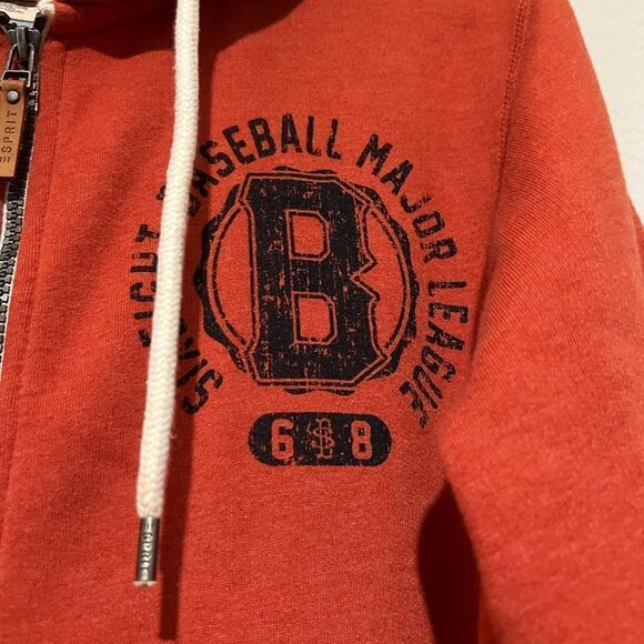 Esprit Zip-Up Hoodie 'Jacket TRAYNE' in Orange Size XL men - Picture 2 of 16